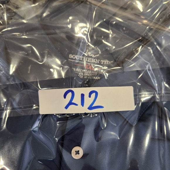 Southern Tide Polo Shirt Mens XXL Blue Golf Performance Wear Stretch Soft Feel - Picture 9 of 9